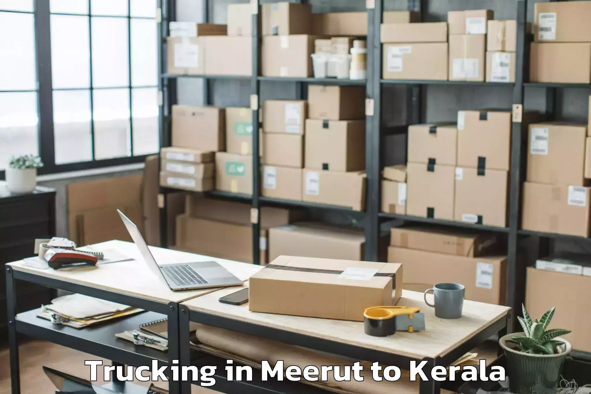 Easy Meerut to Edappal Trucking Booking